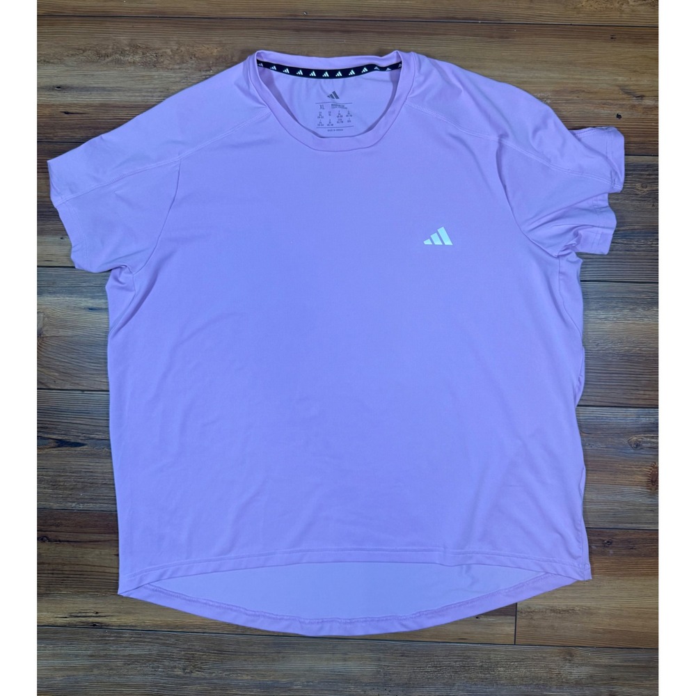 Adidas Womens Lavender Purple Training T-Shirt XL JL6235 Regular Fit Activewear